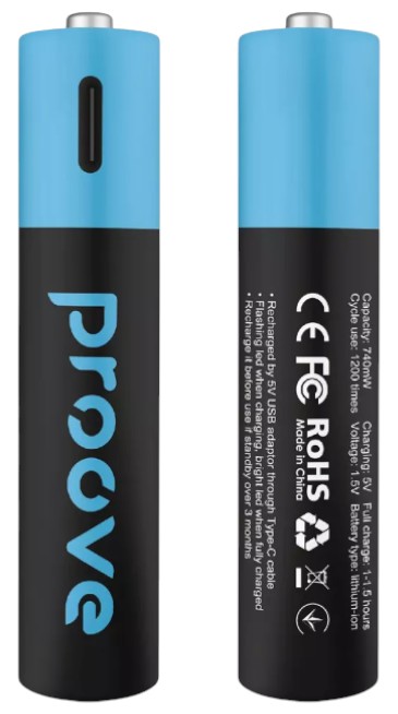 Аккумулятор тип AA Proove Compact Energy AAA 2 шт. Black (RBCE75010008)