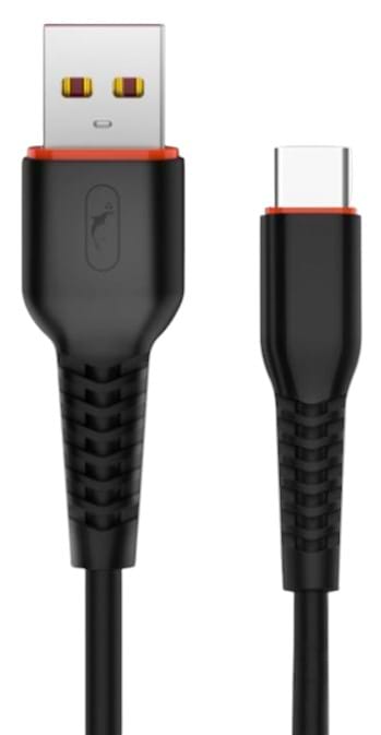 Кабель синхронізації даних SkyDolphin S54T Soft USB - USB Type-C (M/M) 1m Black (SDUSB-000430)