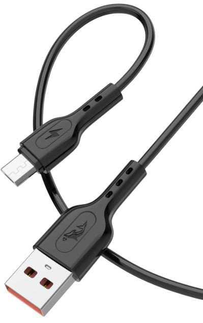 Кабель синхронізації даних SkyDolphin S66V USB - micro USB (M/M) 1m Black (SDUSB-000652)