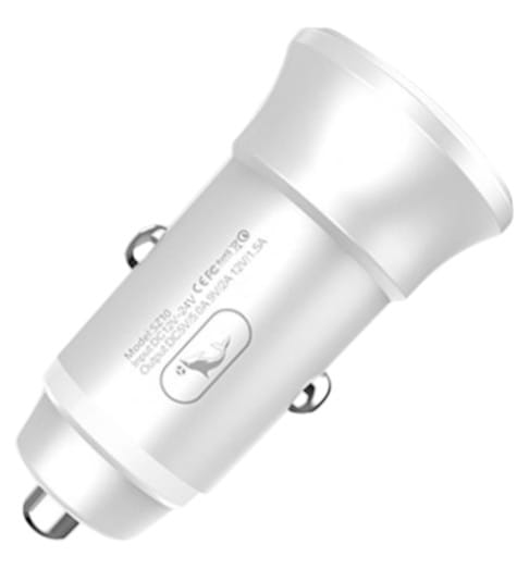 Фото - Автомобільний зарядний пристрій SkyDolphin SZ10 QC3.0 1USB, 3.1A White (SDAZP-000085)