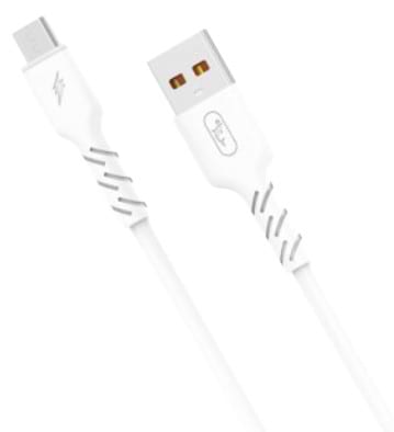 Кабель синхронізації даних SkyDolphin S07V TPE High Elastic Line USB - micro USB (M/M) 1m White (SDUSB-000597)