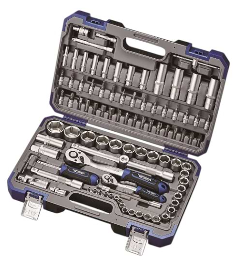 Купити Набір інструментів Haisser 1/4" і 1/2" 94 од. Black (70254) - Фото 1 Набір інструментів Haisser 1/4" і 1/2" 94 од. Black (70254) - Фото 1