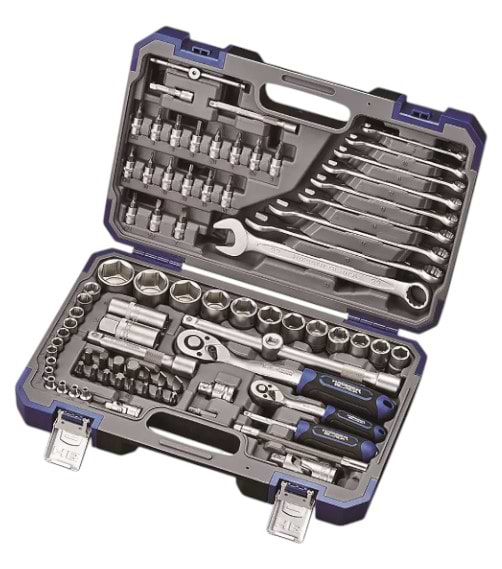 Набір інструментів Haisser 1/4" і 1/2" 82 од. Black (70253)