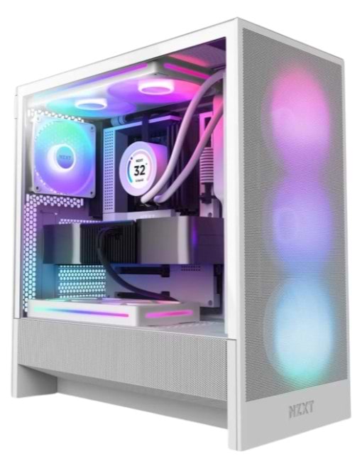 Корпус NZXT H5 Flow RGB Compact Mid- All White (CC-H52FW-R1)