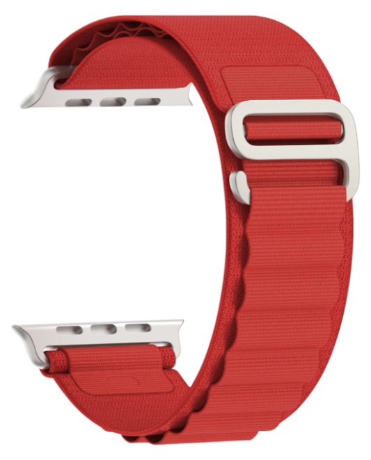 Ремінець для смарт-годинника Armorstandart Alpina Band for Apple Watch 49/46/45/44/42 (Series 1-3) Red (ARM81047) - Фото 1