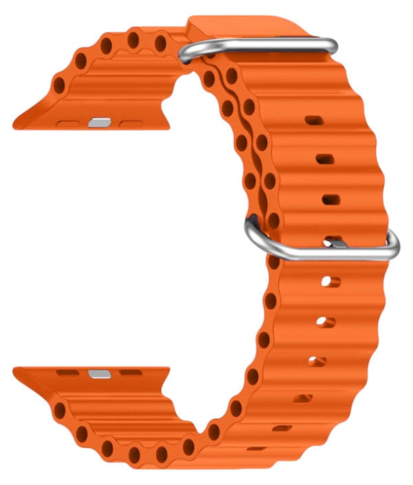 Фото - Ремінець для смарт-годинника Armorstandart Ocean Band for Apple Watch 49/46/45/44/42 (Series 1-3) Orange (ARM81039)