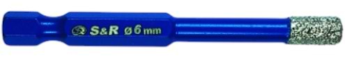 Сверло S&R HEX 1/4'' 6 мм (252500006)