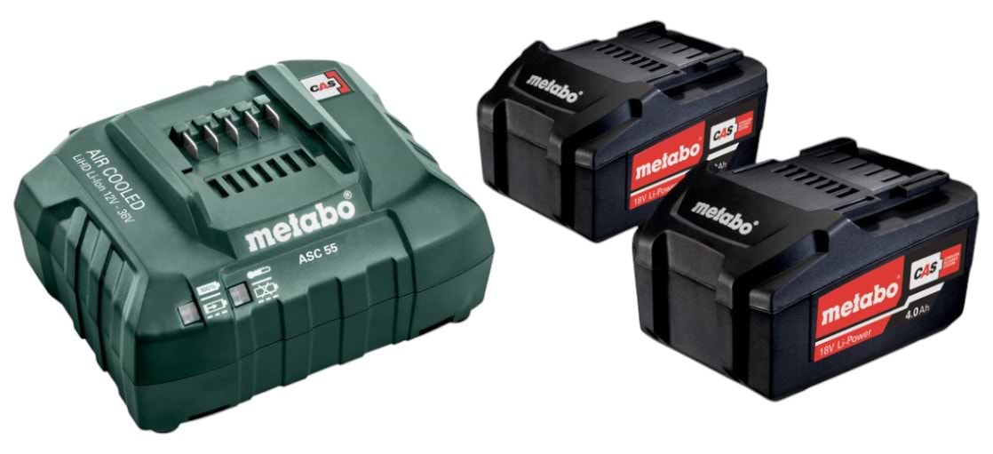 З/П до акумуляторної батареї для електроінструментів Metabo Набір акумулятора 18В ЗП ASC55 (685050000)