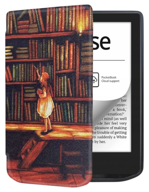 Чохол для електронної книги BeCover Smart Case for PocketBook 629 Verse / 634 Verse Pro 6'' Library Girl (710975) - Фото 1