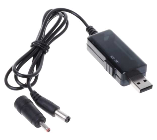 Кабель USB - DC Kingda USB-A 2.0 To DC 9/12V 5.5mm+3.5x1.35mm (KD-USB-DC9/12)