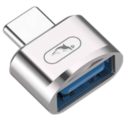 Переходник SkyDolphin OT05 Mini USB Type-C - USB (M/F) silver (SDADPT-00030)
