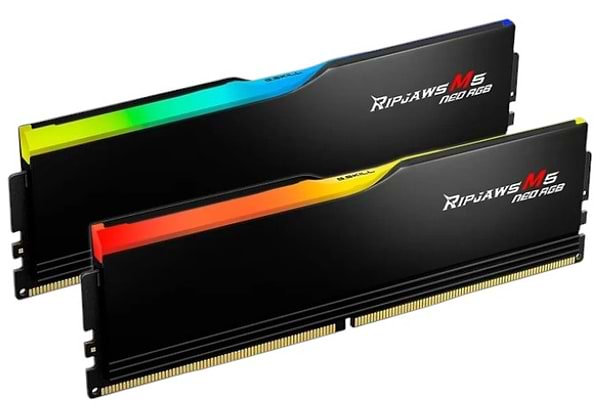 Фото - Память DDR G.Skill Ripjaws M5 Neo RGB Black DDR5-6400 32GB (2x16GB) (F5-6400J3240G16GX2-RM5NRK)