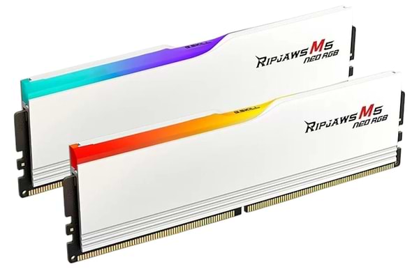 Фото - Память DDR G.Skill Ripjaws M5 Neo RGB White DDR5-6400 32GB (2x16GB) (F5-6400J3240G16GX2-RM5NRW)