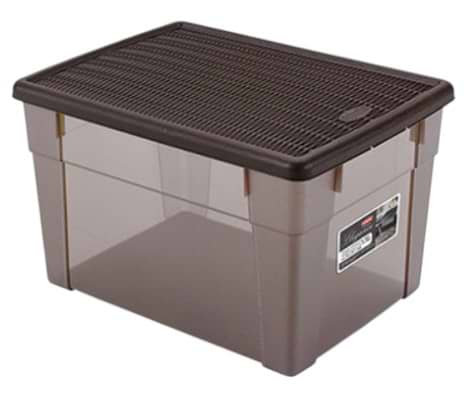 Корзина для белья Stefanplast 30860 с коричн. крышкой ELEGANCE XL 20 л 39x29x24 см