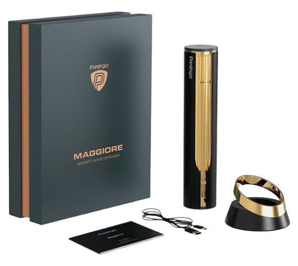 Фото - Штопор Prestigio Maggiore Smart Wine Opener Black-Gold (PWO104GD_EN)