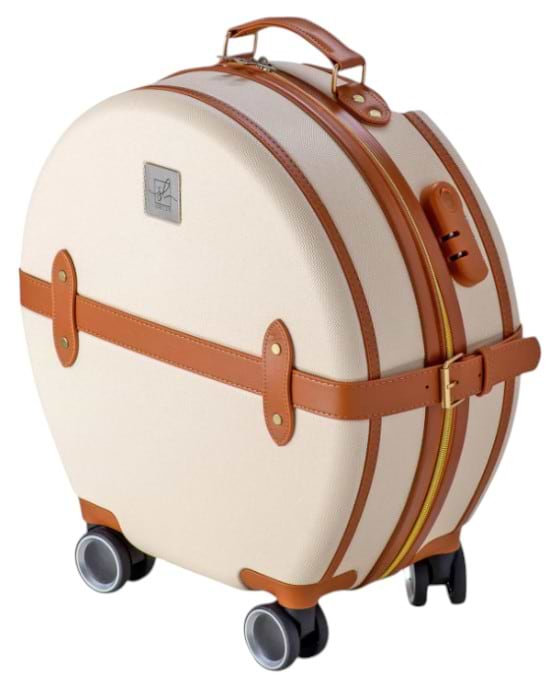 Валіза Semi Line M Ecru/Brown (T5670-3)