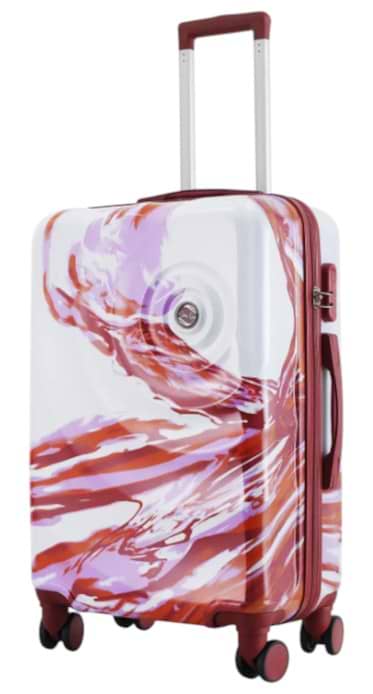 Валіза Semi Line M White/Red Print (T5654-2)