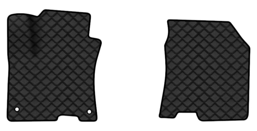 Килимки з екошкіри в салон авто передні EVAtech ECO для Kona Electric Hyundai 2017-2023 1 покоління SUV EU (HY1505AE2KH2BBLB)