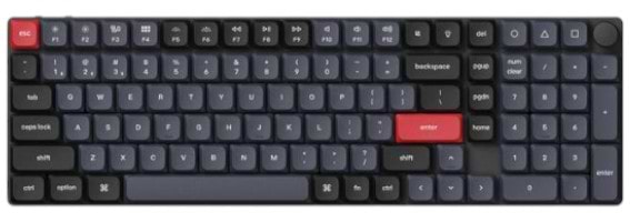 Клавиатура беспроводная Keychron K17 PRO 100Key, Gateron MX 2.0 Brown, WL/BT/USB-A, QMK,  Hot-swap, RGB, White in the center (K17P-H3-UA) - Фото 1