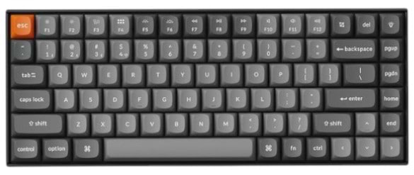 Клавиатура беспроводная Keychron K2 Max 84Key, K Super Brown, WL/BT/USB-A, QMK, EN/UKR, RGB, Black (K2M-C3-UA) - Фото 1