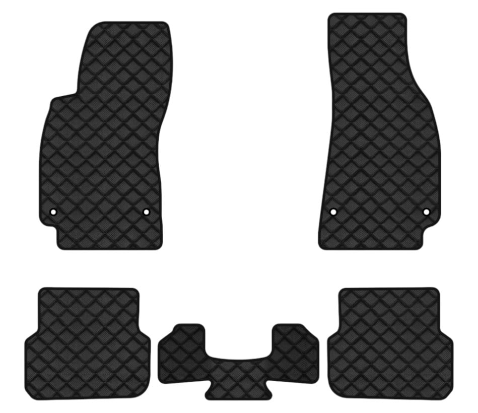 Коврики из экокожи в салон авто EVAtech ECO для A6 (C6) Avant Audi 2005-2008 3 поколение Combi EU (AU12364CGB5AV4BBB)