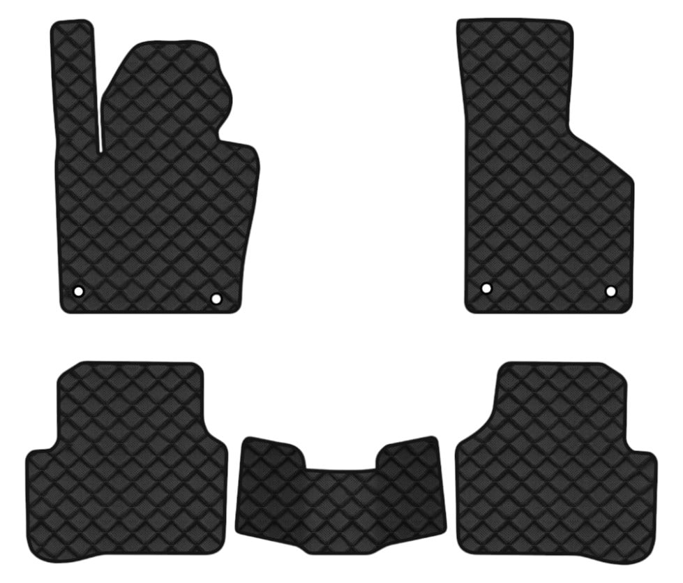 Коврики из экокожи в салон авто EVAtech ECO для CC Restyling Volkswagen 2012 1 поколение Sedan USA (VW11377CR5AV4BBB)