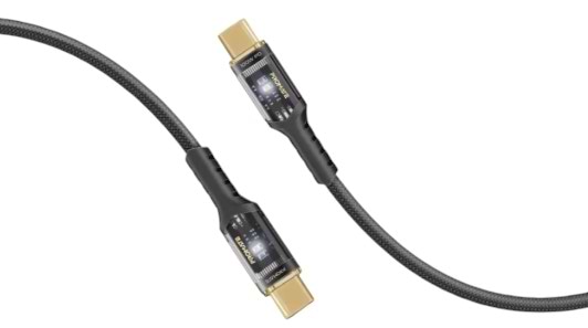 Кабель синхронізації даних Promate USB Type-C - USB Type-C (lucidline-cc200.black) - Фото 1