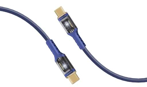 Фото - Кабель синхронизации данных Promate USB Type-C - USB Type-C (lucidline-cc120.navy)