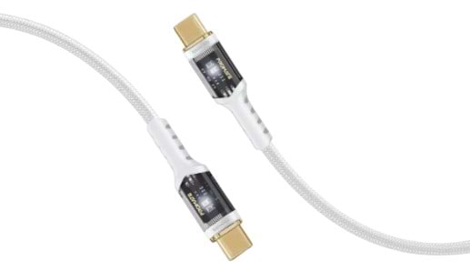 Кабель синхронізації даних Promate USB Type-C - USB Type-C (lucidline-cc200.white) - Фото 1