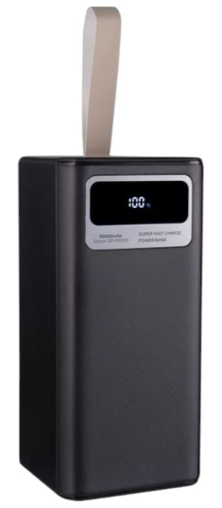 Фото - Батарея мобильная Gelius Gross GP-PB309 50000mAh QC+PD 22.5W/Led Black (99214)
