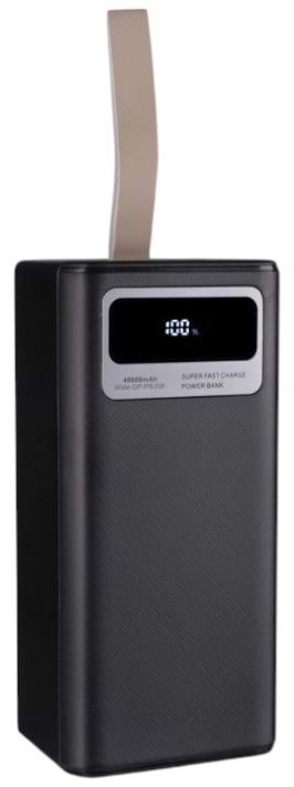 Фото - Батарея мобільна Gelius Wide GP-PB308 40000mAh QC+PD 22.5W/Led Black (99213)