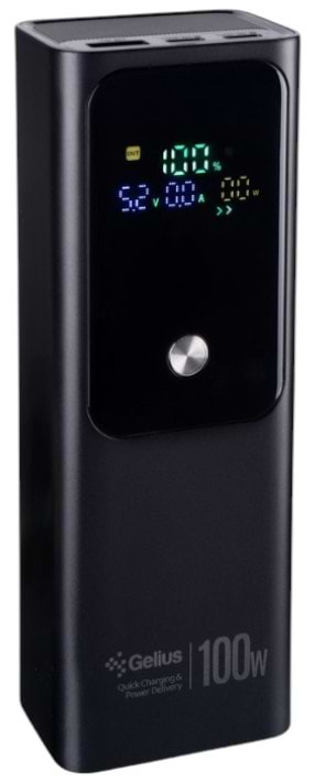Батарея мобильная Gelius GT GP-PB307 20000mAh QC+PD 100W Black (99212) - Фото 1