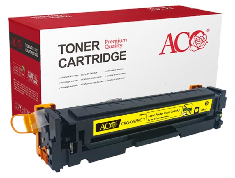Картридж-тонер ACO для Canon i-SENSYS LBP631Cw/LBP633Cdw/MF651Cw/MF655Cdw/MF657Cdw аналог 5099C002AA Canon 067 Yellow (ACO-CRG-067NC Y) - Фото 1