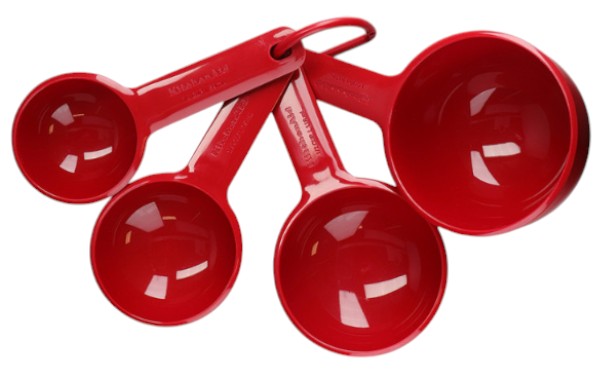 Фото - Набор ложек мерных KitchenAid Universal 59/79/118/237 мл 4 шт. (KQG058OHERE)