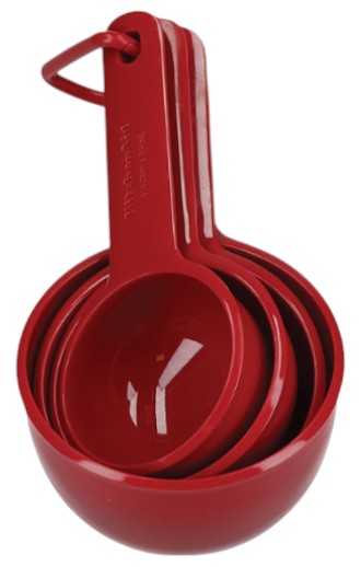 Фото - Набор ложек мерных KitchenAid Universal 59/79/118/237 мл 4 шт. (KQG058OHERE)