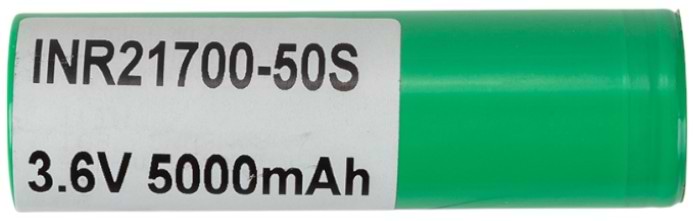 Аккумулятор тип 21700 PowerPlant 21700 50S 3.6V 5000mAh (Samsung cell) (AA620319)