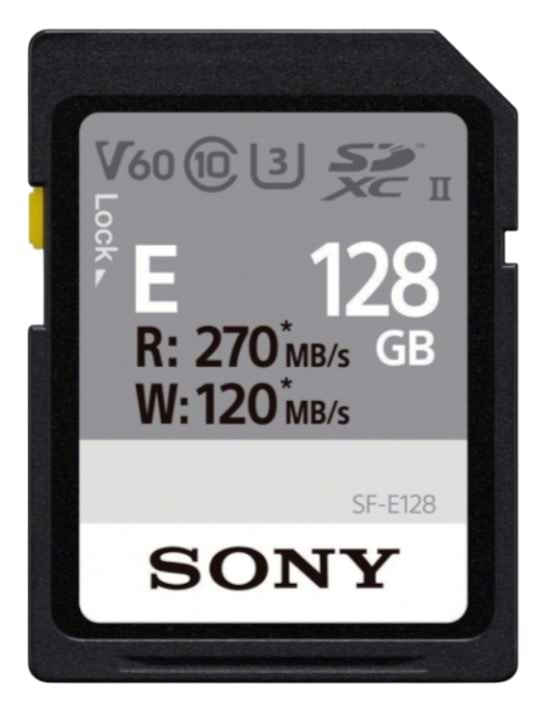 Карта пам'яті Sony 128GB SDXC C10 UHS-II U3 V60 (SFE128A.ET4) - Фото 1