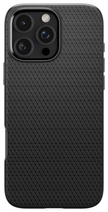 Чохол для смартфону Spigen iPhone 16 Pro, Liquid Air, Matte Black (ACS08117) - Фото 1