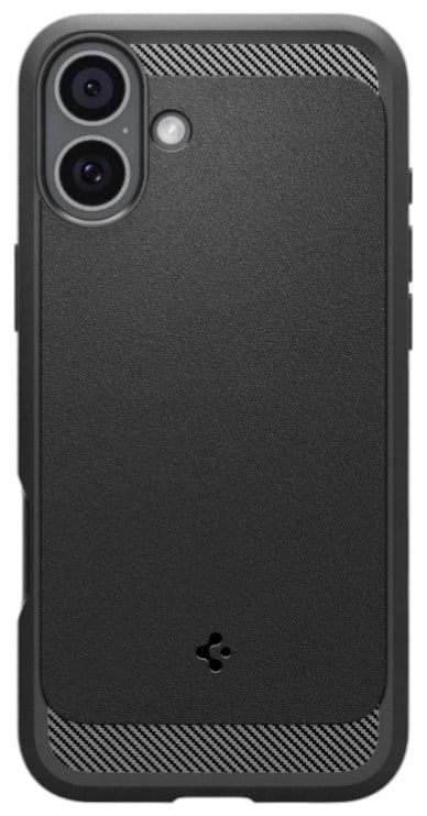 Чохол для смартфону Spigen iPhone 16, Rugged Armor MagFit, Matte Black (ACS08214) - Фото 1