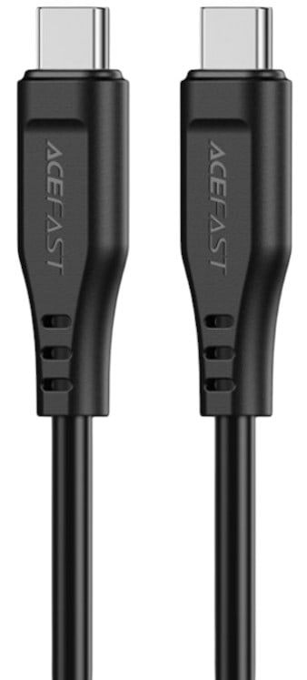 Фото - Кабель синхронизации данных AceFast USB 2.0 USB-C to USB-C, 1,2 м, 3.0A, TPE C3-03 Black (6974316280842)