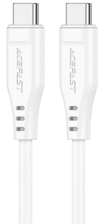 Кабель синхронізації даних AceFast USB 2.0 USB-C to USB-C, 1,2 м, 3.0A, TPE C3-03 White (6974316280859)