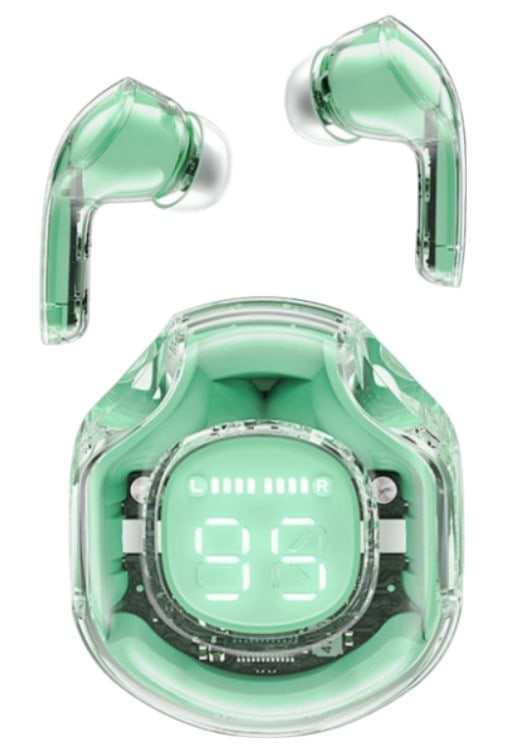 Наушники вкладыши беспроводные TWS AceFast T8 mint green (6974316282259) - Фото 1