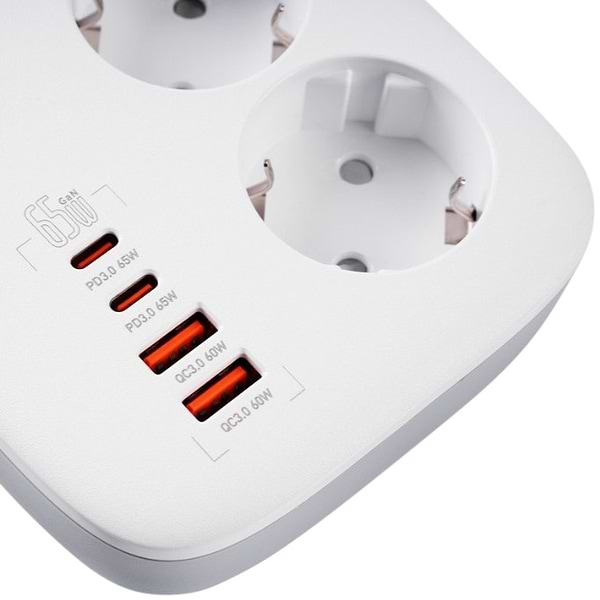 Фото - Сетевой фильтр Gelius T-Power 3р 65W 2m GP-PS-003 White (99442)