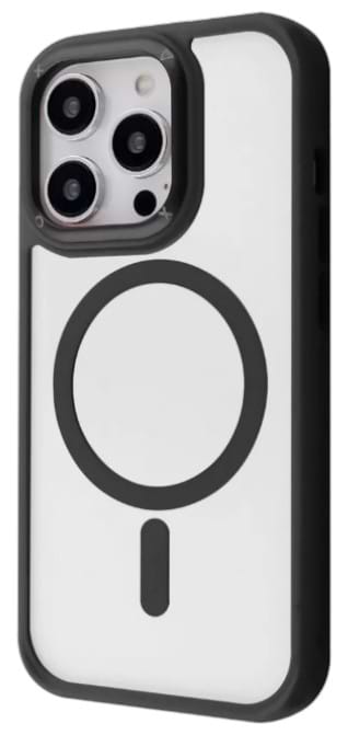 Чехол для смартфона Proove Clear Essence Case with Magnetic Ring iPhone 15 Pro black (PCCEIP15P002) - Фото 1