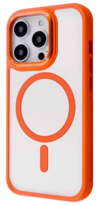 Чохол для смартфону Proove Clear Essence Case with Magnetic Ring iPhone 15 Pro orange (PCCEIP15P010) - Фото 1
