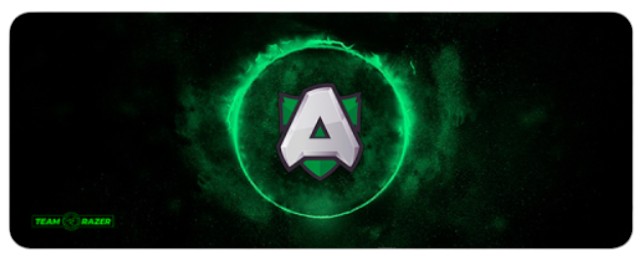 Коврик для мыши игровой Voltronic RAZER TEAM Black/Green (RZ1546373) - Фото 1