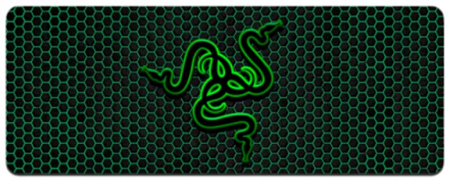 Килимок для миші ігровий Voltronic RAZER 26 Black/Green (RZ26492) - Фото 1