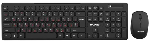 Фото - Клавиатура+мышь беспроводная Maxxter KMS-WCM-02B-UA
