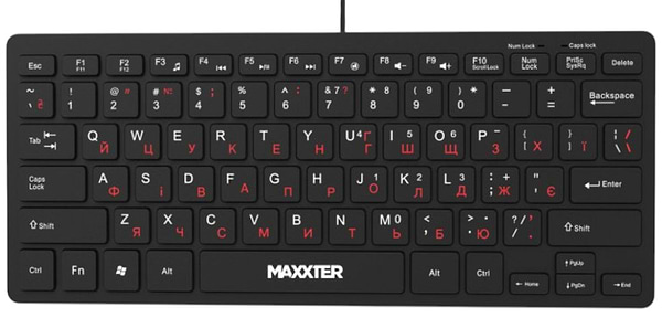 Фото - Уценка - Клавиатура проводная Maxxter KBM-C01B-UA