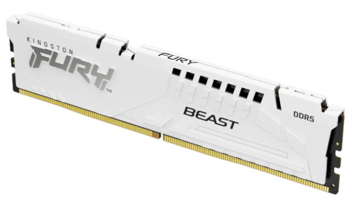 Фото - Память DDR Kingston FURY Beast White DDR5-6000 16GB CL30-36-36 1.4V XMP (KF560C30BW-16)